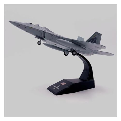 Ferngesteuertes Flugzeug Für US F 22 First Fighter Wing F-22 Raptor Stealth Diecast Flugzeugmodell Simulation Dekoration Maßstab 1/100 von DDRPAD