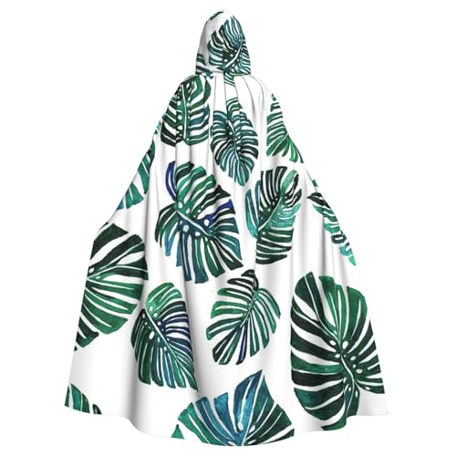 DDSFvbv Banana Leaves Unisex Halloween Kapuzenumhang Cosplay Kostüm Umhang für Party Dress Up Uniform Robe voller Länge von DDSFvbv