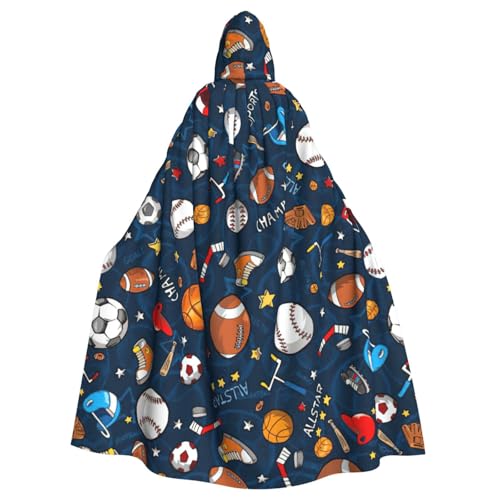 DDSFvbv Baseball-, Basketball-, Fußball-, Hockey-, Unisex-, Halloween-Umhang mit Kapuze, Cosplay-Kostüm, Umhang für Partys, Uniform-Bademantel, volle Länge DDSFvbv Baseball-, Basketball-, Fußball-, Hockey-, Unisex-, Halloween-Umhang mit Kapuze, Cosplay-Kostüm, Umhang für Partys, Uniform-Bademantel, volle Länge von DDSFvbv