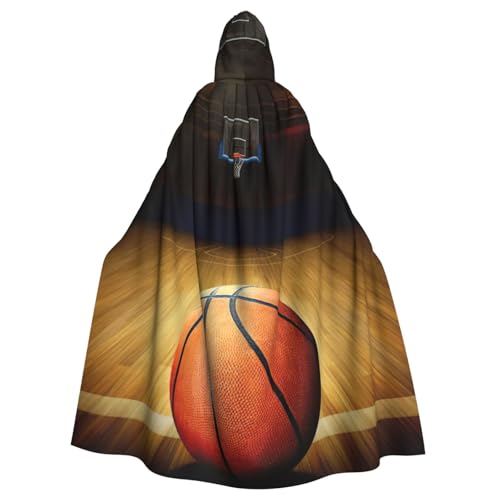 DDSFvbv Basketball-Arena Unisex Halloween Kapuzenumhang Cosplay Kostüm Umhang für Party Dress Up Uniform Robe voller Länge DDSFvbv Basketball-Arena Unisex Halloween Kapuzenumhang Cosplay Kostüm Umhang für Party Dress Up Uniform Robe voller Länge von DDSFvbv