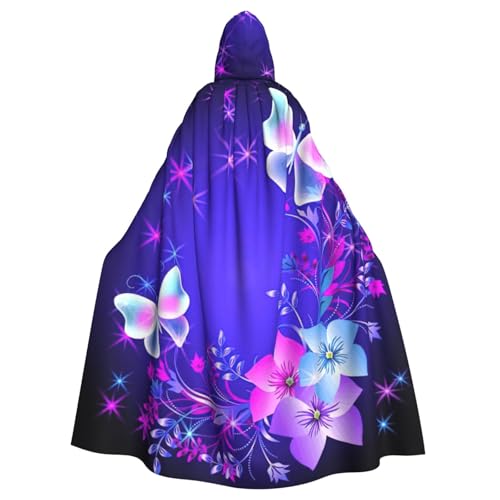 DDSFvbv Beauty Schmetterling Unisex Halloween Kapuzenumhang Cosplay Kostüm Umhang für Party Dress Up Uniform Robe voller Länge von DDSFvbv