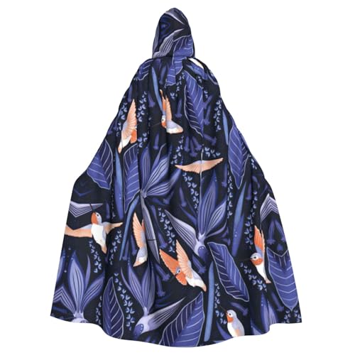 DDSFvbv Blauer und oranger Vogel-Umhang mit Kapuze, Unisex, Halloween, Cosplay-Kostüm, Umhang für Party, Verkleidung, Uniform, Robe, volle Länge DDSFvbv Blauer und oranger Vogel-Umhang mit Kapuze, Unisex, Halloween, Cosplay-Kostüm, Umhang für Party, Verkleidung, Uniform, Robe, volle Länge von DDSFvbv