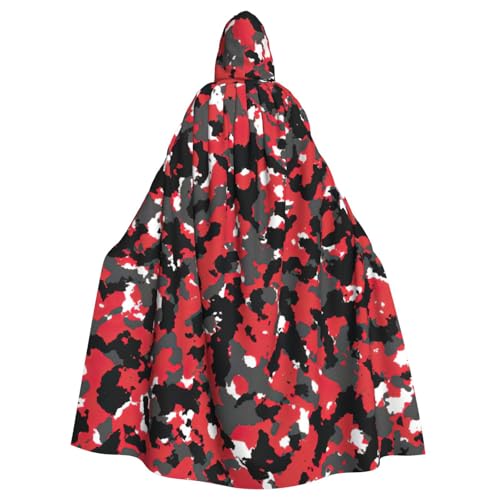 DDSFvbv Camo Unisex Halloween Kapuzenumhang Cosplay Kostüm Umhang für Party Dress Up Uniform Robe voller Länge von DDSFvbv