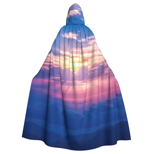 DDSFvbv Clear Sky Unisex Halloween Kapuzenumhang Cosplay Kostüm Umhang für Party Dress Up Uniform Robe voller Länge von DDSFvbv
