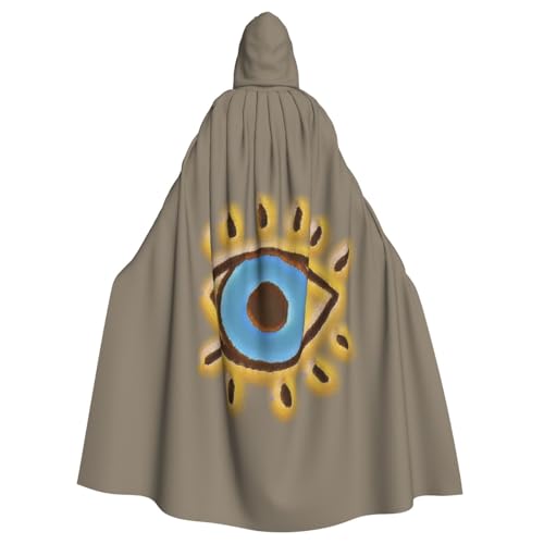 DDSFvbv Evil Eye Unisex Halloween Kapuzenumhang Cosplay Kostüm Umhang für Party Dress Up Uniform Robe voller Länge von DDSFvbv