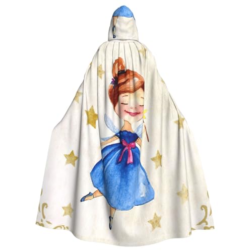 DDSFvbv Fairy Star Unisex Halloween Kapuzenumhang Cosplay Kostüm Umhang für Party Dress Up Uniform Robe voller Länge von DDSFvbv