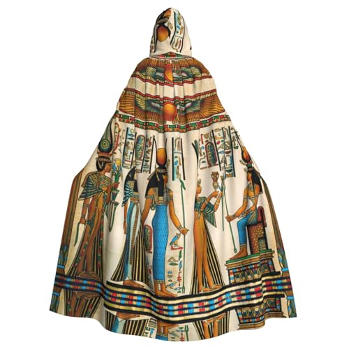 DDSFvbv Frauen im alten Ägypten, Unisex, Halloween-Kapuzenumhang, Cosplay-Kostüm, Umhang für Partys, Uniform-Bademantel, volle Länge von DDSFvbv