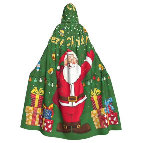 DDSFvbv Frohe Weihnachten Unisex Halloween Kapuzenumhang Cosplay Kostüm Umhang für Party Dress Up Uniform Robe voller Länge von DDSFvbv