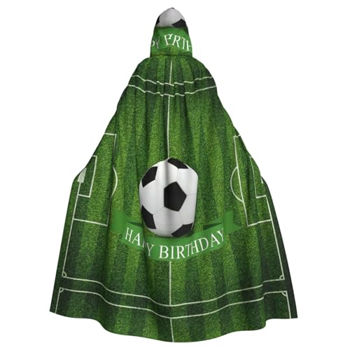 DDSFvbv Fußballfeld-Umhang, Unisex, Halloween, Kapuzenumhang, Cosplay-Kostüm, Umhang für Party, Uniform, Robe, volle Länge von DDSFvbv