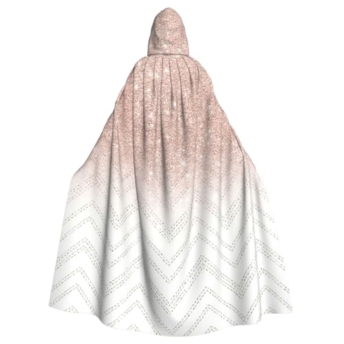 DDSFvbv Glitzerndes hübsches Muster, unisex, Halloween-Kapuzenumhang, Cosplay-Kostüm, Umhang für Partys, Uniform-Bademantel, volle Länge von DDSFvbv