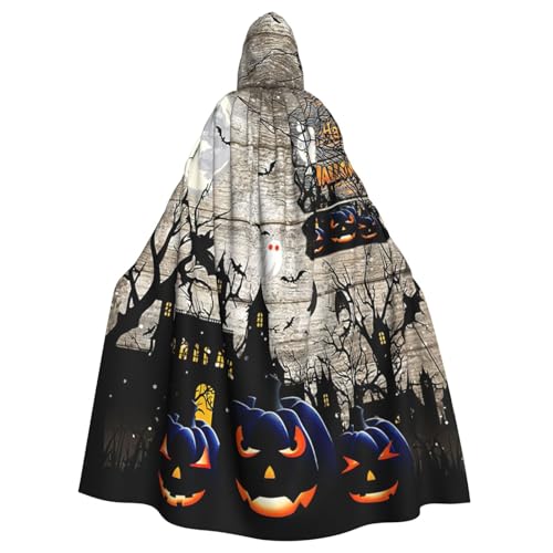 DDSFvbv Halloween-Party, Unisex, Halloween-Kapuzenumhang, Cosplay-Kostüm, Umhang für Party, Verkleidung, Uniform, Robe, volle Länge von DDSFvbv