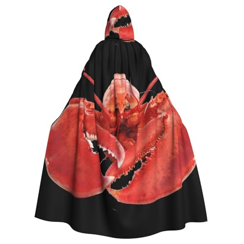 DDSFvbv Hummer-Umhang mit Kapuze, Unisex, Halloween, Cosplay-Kostüm, Umhang für Party, Verkleidung, Uniform, Robe, volle Länge von DDSFvbv