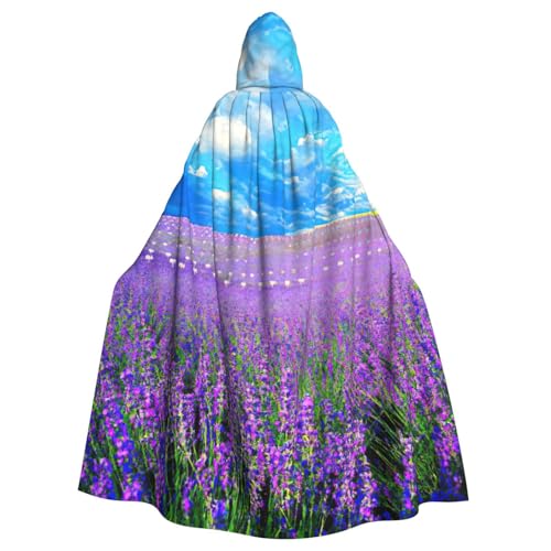DDSFvbv Lavender Unisex Halloween Kapuzenumhang Cosplay Kostüm Umhang für Party Dress Up Uniform Robe voller Länge von DDSFvbv