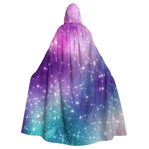 DDSFvbv Magic Space Unisex Halloween Kapuzenumhang Cosplay Kostüm Umhang für Party Dress Up Uniform Robe voller Länge von DDSFvbv