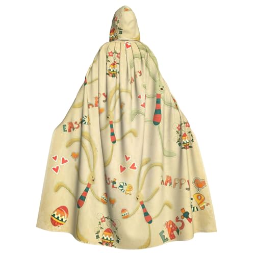 DDSFvbv Osterhase Unisex Halloween Kapuzenumhang Cosplay Kostüm Umhang für Party Dress Up Uniform Robe voller Länge von DDSFvbv