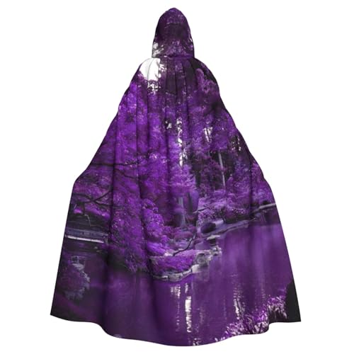 DDSFvbv Purple World Unisex Halloween Kapuzenumhang Cosplay Kostüm Umhang für Party Dress Up Uniform Robe voller Länge von DDSFvbv