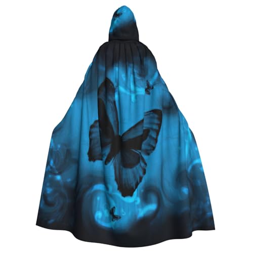 DDSFvbv Schmetterling Unisex Halloween Kapuzenumhang Cosplay Kostüm Umhang für Party Dress Up Uniform Robe voller Länge von DDSFvbv