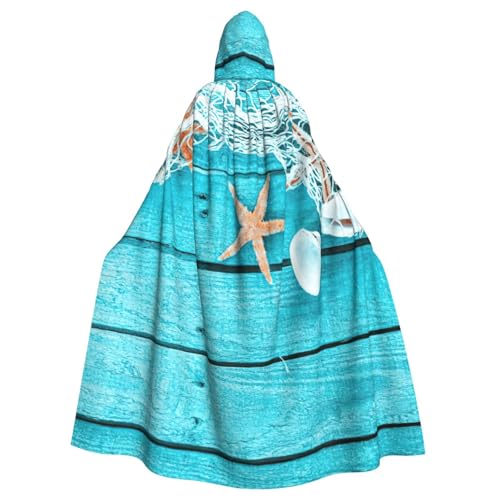 DDSFvbv Seestern Unisex Halloween Kapuzenumhang Cosplay Kostüm Umhang für Party Dress Up Uniform Robe voller Länge von DDSFvbv