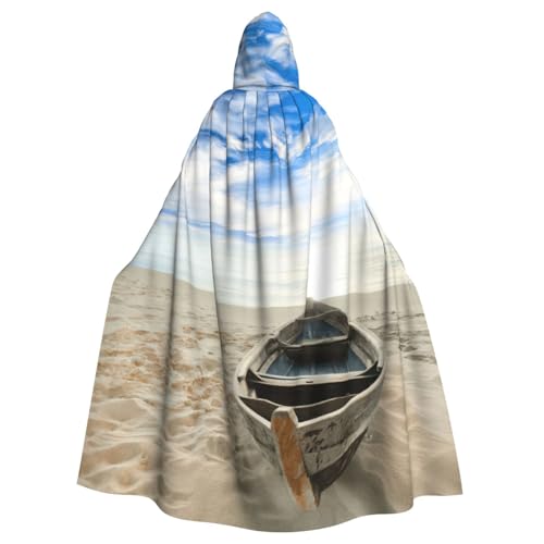DDSFvbv Umhang mit Kapuze für Boot, Strand, Sonnenaufgang, nautisch, Unisex, Halloween, Cosplay, Kostüm, Umhang für Party, Verkleidung, Uniform, Robe, volle Länge von DDSFvbv