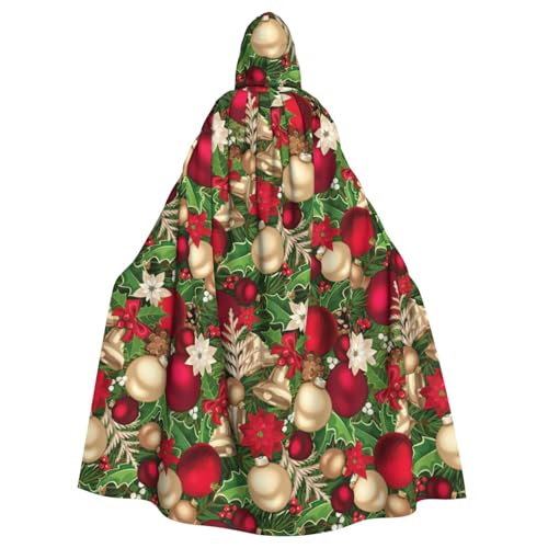 DDSFvbv Umhang mit Kapuze und Baum, Fichtenblätter, Kugeln, Blumen, Beeren, Unisex, Halloween, Cosplay, Kostüm, Umhang für Party, Verkleidung, Uniform, Robe, volle Länge DDSFvbv Umhang mit Kapuze und Baum, Fichtenblätter, Kugeln, Blumen, Beeren, Unisex, Halloween, Cosplay, Kostüm, Umhang für Party, Verkleidung, Uniform, Robe, volle Länge von DDSFvbv