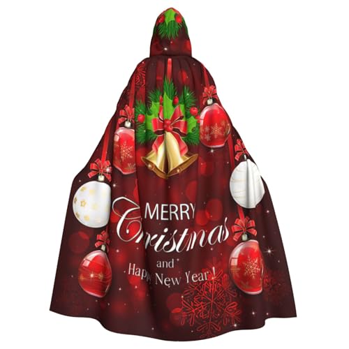 DDSFvbv Umhang mit Kapuze und goldenem Glockenmotiv, Unisex, Halloween, Cosplay, Kostüm, Umhang für Party, Verkleidung, Uniform, Robe, volle Länge von DDSFvbv