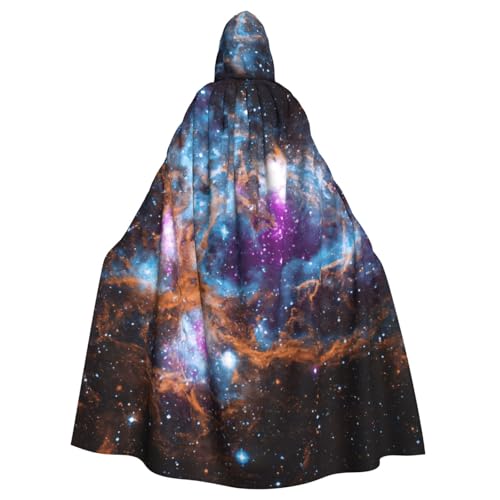 DDSFvbv Universum Galaxy Space Unisex Halloween Kapuzenumhang Cosplay Kostüm Umhang für Party Dress Up Uniform Robe voller Länge von DDSFvbv