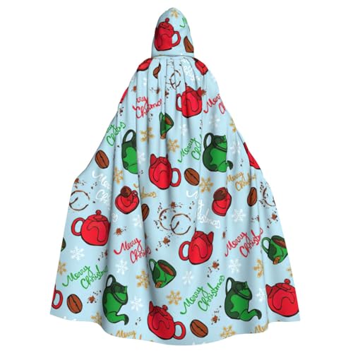 DDSFvbv Weihnachtsgeschirr Unisex Halloween Kapuzenumhang Cosplay Kostüm Umhang für Party Dress Up Uniform Robe voller Länge von DDSFvbv