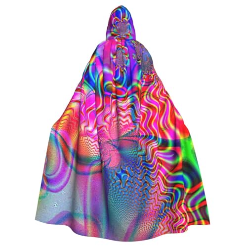 DDSFvbv colorful thing Unisex Halloween Kapuzenumhang Cosplay Kostüm Umhang für Party Dress Up Uniform Robe voller Länge von DDSFvbv