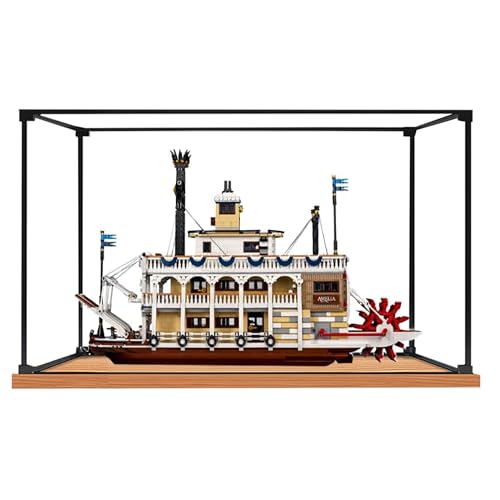 Acryl-Vitrine für Lego 21356 K-Dampfgarer-Set, staubdicht, Aufbewahrungsbox, transparente Hülle, kompatibel mit 21356 (nur Displaybox, Kit nicht im Lieferumfang enthalten) (Holzlegierung) von DDXMML