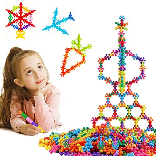 DDYX2020 Bausteine Lernspielzeug, 600 Teile Building Bricks Blöcke Block, STEM Spielzeug Bauset für 5 6 7 8 9 10 Jahren Kinder kompatibel mit 8 Color Farben von DDYX2020