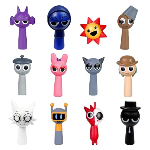 12 Stück Sprun-ki Figuren Spielzeugfiguren Set, Spielzeugfiguren Set, Bunte Action Figures, Actionfiguren Sammelspielzeug für Kinder, Gamer und Deko 12 Stück Sprun-ki Figuren Spielzeugfiguren Set, Spielzeugfiguren Set, Bunte Action Figures, Actionfiguren Sammelspielzeug für Kinder, Gamer und Deko von DDaMeehGE