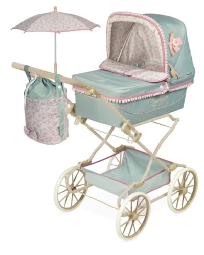 Provenza Faltbarer Puppenwagen mit Regenschirm DeCuevas Toys 82045 von DE CUEVAS TOYS