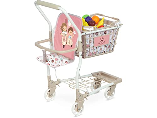 Einkaufwagen Sweet mit Zubehör und Babytrage DeCuevas 52148 von DE CUEVAS TOYS