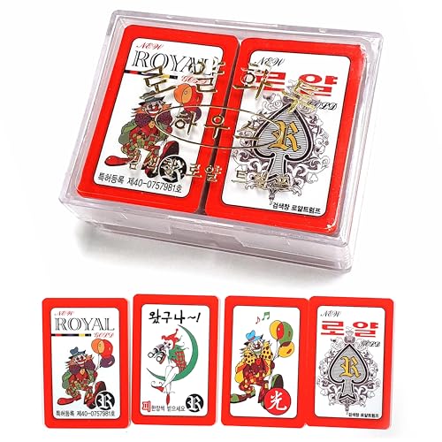 DEAD SKIN Koreanisches Kartenspiel Royal Go-Stop Hwatu Kartenset Koreanische Blume Battle Go or Stop/Godori Spiel Traditionelles Kartenspiel Hwatoo von DEAD SKIN