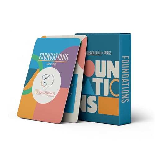 DEAR YOUNG MARRIED COUPLE Foundations Kartendeck Gesprächsstarter - 52 Fragen und Tipps um vernetzt zu Werden - Kartenspiel - Hochzeitsgeschenk - Roadtrip - einander kennenlernen von DEAR YOUNG MARRIED COUPLE