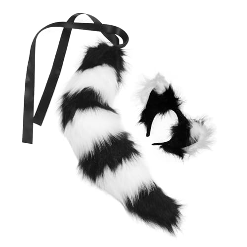 DEARMAMY 1 Satz Fuchsohren Fuchsschwanz Anzug Stirnband Kleid Kostüm Füchse Groß Halloween Kind Cosplay Plüsch Für Karneval Realistisch Zubehör Für Leistung Künstlich Stoff DEARMAMY 1 Satz Fuchsohren Fuchsschwanz Anzug Stirnband Kleid Kostüm Füchse Groß Halloween Kind Cosplay Plüsch Für Karneval Realistisch Zubehör Für Leistung Künstlich Stoff von DEARMAMY