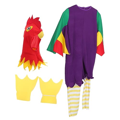 DEARMAMY 1 Satz Halloween-Cosplay-Kükenanzug Kostüm Kinderhai Hahn Mädchen Fuchs kinderkostum halloween costume halloween costume Halloween-Spielanzug Halloween-Overall Stoff von DEARMAMY