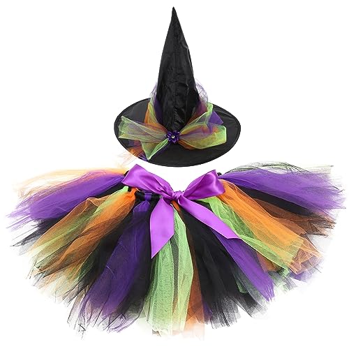 DEARMAMY 1 Satz Halloween- -Kinderrockanzug Kostüm Feenlicht Weidenkörbe Babykorb Keile halloween costume halloween kleidung Waschbare Halloween-Kleidung Festival-Hexenkleidung Polyester von DEARMAMY