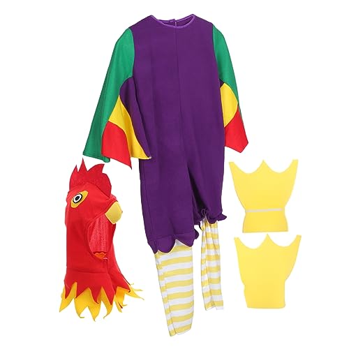 DEARMAMY 1 Satz Halloween-cosplay-kükenanzug Huhn Kinderkostüme Hey Hühnerkostüm Kleinkind Kostüm Halloween- -overall Halloween-spielanzug Party-performance-kostüm Stoff von DEARMAMY