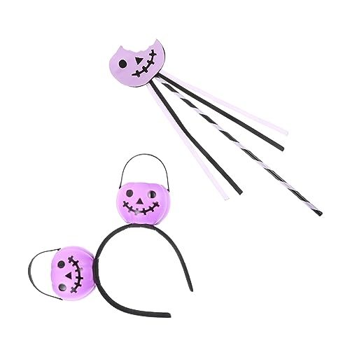 DEARMAMY 1 Satz Halloween-make-up-kostümset Maske Aufkleber Gruselig Halloween Kostümstirnbänder Kostüme Halloween-cosplay-stütze Halloween-stirnbänder Für Erwachsene Violett Plastik von DEARMAMY