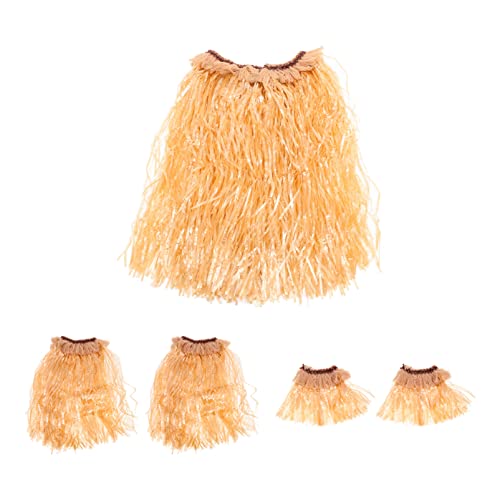 DEARMAMY Eleganter Hawaiianischer Hula-rock Partykostüm Elastischer Blätterrock für Veranstaltungen mit Inselthema und Halloween von DEARMAMY