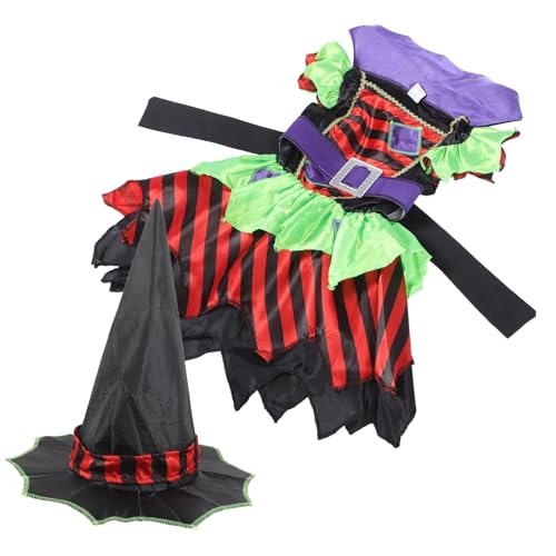 DEARMAMY 1 Satz Hexenhut Prinzessinkleid Hexenkostüm Für Mädchen Hexen-outfit Halloween-hexenkostüm Gothic-kleid Hexenkostüm Für Halloween-kostüm Verkleiden Hexenkleid Polyester DEARMAMY 1 Satz Hexenhut Prinzessinkleid Hexenkostüm Für Mädchen Hexen-outfit Halloween-hexenkostüm Gothic-kleid Hexenkostüm Für Halloween-kostüm Verkleiden Hexenkleid Polyester von DEARMAMY