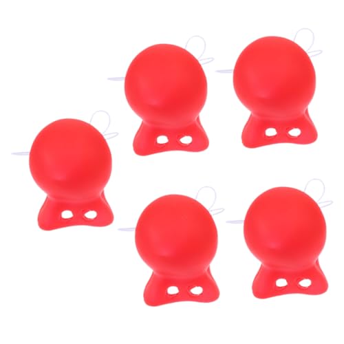 DEARMAMY 1 Satz Karneval Clownsnase Masken Kostüme Zucht Halloween Gefälscht Ring Skelett Faschingsschwammnase Party-clown-nase Zirkus Verkleiden Clown-kostüm Clownnase Rot Emulsion 5 Stück DEARMAMY 1 Satz Karneval Clownsnase Masken Kostüme Zucht Halloween Gefälscht Ring Skelett Faschingsschwammnase Party-clown-nase Zirkus Verkleiden Clown-kostüm Clownnase Rot Emulsion 5 Stück von DEARMAMY