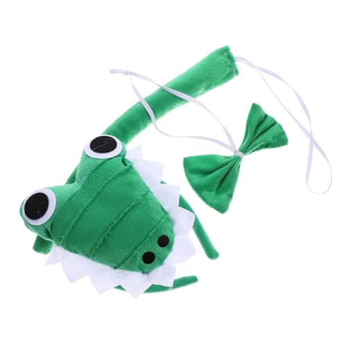 DEARMAMY 1 Satz Krokodil-anziehset Tigerkostüm Elefanten-stirnband -tier-kostüm Krokodilkostüm Alligatormaske Kostüm Aufblasbares Kostüm Zubehör Green Plüsch von DEARMAMY