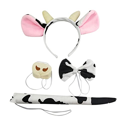 DEARMAMY 1 Satz Kuh-Kopfschmuck camoing kinderkostüme stutzenhalter Partyzubehör faschingskostüme Plüsch Kuhohren und Kuh Tier Kuh ausgewachsen Cosplay Kuh-Stirnband Kuhschwanz DEARMAMY 1 Satz Kuh-Kopfschmuck camoing kinderkostüme stutzenhalter Partyzubehör faschingskostüme Plüsch Kuhohren und Kuh Tier Kuh ausgewachsen Cosplay Kuh-Stirnband Kuhschwanz von DEARMAMY
