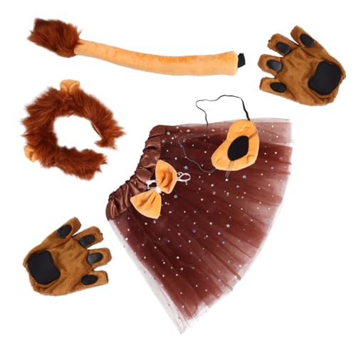 DEARMAMY 1 Satz Löwenkopfschmuckanzug Outfit Mähne Stirnbänder Mit Kostüm Dschungel Cosplay Zirkus Halloween Lustig Stirnband Plastik Light Brown DEARMAMY 1 Satz Löwenkopfschmuckanzug Outfit Mähne Stirnbänder Mit Kostüm Dschungel Cosplay Zirkus Halloween Lustig Stirnband Plastik Light Brown von DEARMAMY