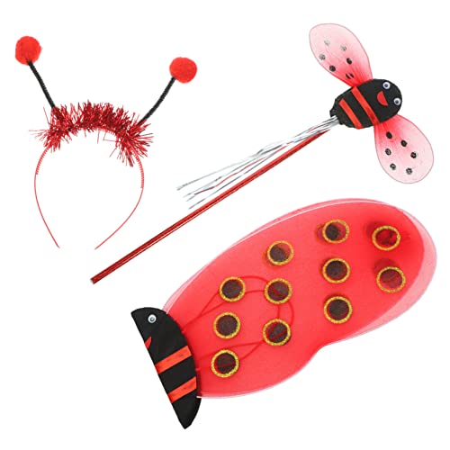 DEARMAMY 1 Satz Marienkäfer Flügel Fee Kostümmädchen Puppe Käferkostüm the hallow halloween mitgebsel kopftuch zarter Marienkäferflügel Cosplay Marienkäferflügel Eisendraht rot DEARMAMY 1 Satz Marienkäfer Flügel Fee Kostümmädchen Puppe Käferkostüm the hallow halloween mitgebsel kopftuch zarter Marienkäferflügel Cosplay Marienkäferflügel Eisendraht rot von DEARMAMY