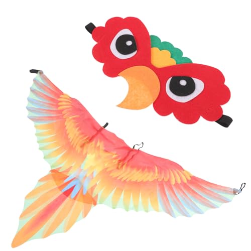 DEARMAMY 1 Satz Maske Feenflügel Vogelbarsch Schnabel Papageienkostüm halloweenkostüme für halloween kleider für Halloween -Geburtstagsgeschenke Papagei Kopfbedeckung Tuch DEARMAMY 1 Satz Maske Feenflügel Vogelbarsch Schnabel Papageienkostüm halloweenkostüme für halloween kleider für Halloween -Geburtstagsgeschenke Papagei Kopfbedeckung Tuch von DEARMAMY