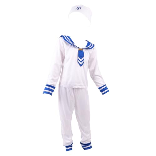 DEARMAMY 1 Satz Matrosenanzug für kinderkleider kinderkleidung costume kindergeschenk kleidung kleidung für Cosplay -Kostüm Matrosenuniform Polyester Weiß DEARMAMY 1 Satz Matrosenanzug für kinderkleider kinderkleidung costume kindergeschenk kleidung kleidung für Cosplay -Kostüm Matrosenuniform Polyester Weiß von DEARMAMY