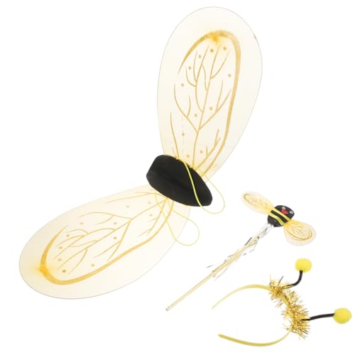 DEARMAMY 1 Satz Requisiten für die Biene-Show Kinderhalloween Kleinkind-Biene Marienkäfer halloween costume halloween kleidung Zubehör für Kinderkostüme Bienenkostüm für pp Golden von DEARMAMY